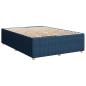 Preview: ARDEBO.de - Boxspringbett mit Matratze Blau 140x200 cm Stoff