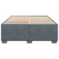 Preview: Bettgestell ohne Matratze Dunkelgrau 160x200 cm Samt
