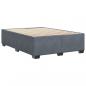 Preview: Bettgestell ohne Matratze Dunkelgrau 160x200 cm Samt