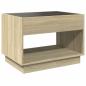 Preview: Couchtisch mit Infinity-LED Sonoma-Eiche 70x50x50 cm