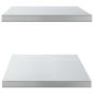Preview: Wandregale 2 Stk. 100x40x3 cm Silbern Edelstahl