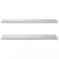 Preview: Wandregale 2 Stk. 100x40x3 cm Silbern Edelstahl