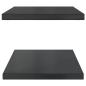 Preview: Wandregale 2 Stk. 75x40x3 cm Schwarz Edelstahl