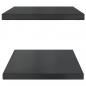 Preview: Wandregale 2 Stk. 75x40x3 cm Schwarz Edelstahl