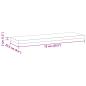 Preview: Wandregale 2 Stk. 75x23,5x3 cm Schwarz Edelstahl