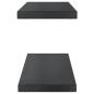 Preview: Wandregale 2 Stk. 75x23,5x3 cm Schwarz Edelstahl