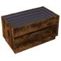 Preview: Couchtisch mit Infinity-LED Räuchereiche 90x50x50 cm