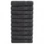 Preview: ARDEBO.de - Premium-Handtücher SOLUND 10 Stk. Anthrazit 50x100 cm 600 g/m²