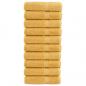 Preview: ARDEBO.de - Premium-Handtücher SOLUND 10 Stk. Gold 50x100 cm 600 g/m²