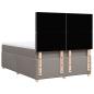 Preview: Boxspringbett mit Matratze Taupe 160x200 cm Stoff