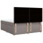 Preview: Boxspringbett mit Matratze Taupe 180x200 cm Stoff