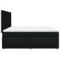Preview: Boxspringbett mit Matratze Schwarz 180x200 cm Stoff