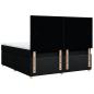 Preview: Boxspringbett mit Matratze Schwarz 180x200 cm Stoff