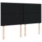 Preview: Boxspringbett mit Matratze Schwarz 180x200 cm Stoff