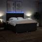 Preview: Boxspringbett mit Matratze Schwarz 180x200 cm Stoff