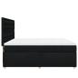 Preview: Boxspringbett mit Matratze Schwarz 180x200 cm Stoff