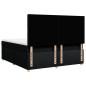 Preview: Boxspringbett mit Matratze Schwarz 180x200 cm Stoff