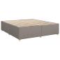 Preview: Boxspringbett mit Matratze Taupe 180x200 cm Stoff