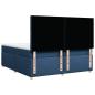 Preview: Boxspringbett mit Matratze Blau 200x200 cm Stoff
