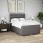 Preview: ARDEBO.de - Boxspringbett mit Matratze Taupe 160x200 cm Stoff
