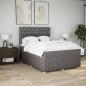Preview: Boxspringbett mit Matratze Taupe 160x200 cm Stoff