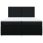 Preview: Boxspringbett mit Matratze Schwarz 200x200 cm Stoff