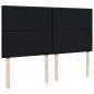 Preview: Boxspringbett mit Matratze Schwarz 200x200 cm Stoff