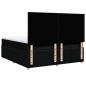 Preview: Boxspringbett mit Matratze Schwarz 180x200 cm Stoff