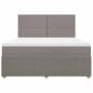 Preview: Boxspringbett mit Matratze Taupe 180x200 cm Stoff