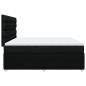 Preview: Boxspringbett mit Matratze Schwarz 200x200 cm Stoff