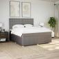 Preview: Boxspringbett mit Matratze Taupe 180x200 cm Stoff