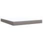 Preview: Boxspringbett mit Matratze Taupe 180x200 cm Stoff