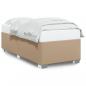 Preview: ARDEBO.de - Bettgestell Cappuccino-Braun 80x200 cm Kunstleder