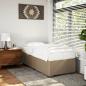Preview: Bettgestell Cappuccino-Braun 80x200 cm Kunstleder