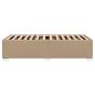 Preview: Bettgestell Cappuccino-Braun 80x200 cm Kunstleder