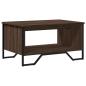 Preview: ARDEBO.de - Couchtisch Braun Eichen-Optik 75x51x40 cm Holzwerkstoff