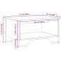 Preview: Couchtisch Braun Eichen-Optik 75x51x40 cm Holzwerkstoff