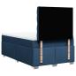 Preview: Boxspringbett mit Matratze Blau 120x190 cm Stoff