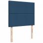 Preview: Boxspringbett mit Matratze Blau 120x200 cm Stoff