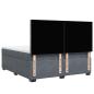 Preview: Boxspringbett mit Matratze Dunkelgrau 180x200 cm Samt