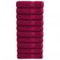 Preview: ARDEBO.de - Premium-Badetücher SOLUND 10 Stk. Bordeaux 100x150cm 600 g/m²