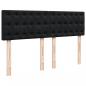 Preview: Boxspringbett mit Matratze Schwarz 140x200 cm Samt