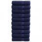 Preview: ARDEBO.de - Premium-Duschtücher SOLUND 10 Stk. Marineblau 70x140cm 600 g/m²