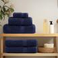 Preview: Premium-Duschtücher SOLUND 10 Stk. Marineblau 70x140cm 600 g/m²
