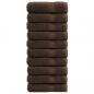 Preview: ARDEBO.de - Premium-Badetücher SOLUND 10 Stk. Braun 100x150 cm 600 g/m²
