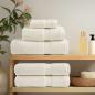 Preview: Premium-Handtücher SOLUND 10 Stk. Cremeweiß 50x100 cm 600 g/m²
