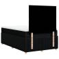 Preview: Boxspringbett mit Matratze Schwarz 120x200 cm Stoff