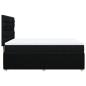 Preview: ARDEBO.de - Boxspringbett mit Matratze Schwarz 160x200 cm Stoff