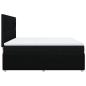 Preview: Boxspringbett mit Matratze Schwarz 180x200 cm Stoff