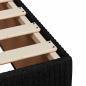 Preview: Boxspringbett mit Matratze Schwarz 180x200 cm Stoff